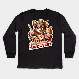 Chihuahua confectioner Kids Long Sleeve T-Shirt